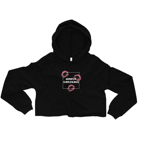 WOMENS SIMPLY GORGEOUS CROP HOODIE MOTIVATIONAL QUOTES HOODIES THE SUCCESS MERCH 