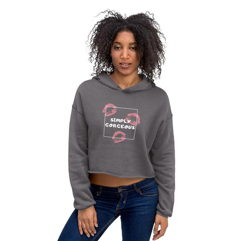 WOMENS SIMPLY GORGEOUS CROP HOODIE MOTIVATIONAL QUOTES HOODIES THE SUCCESS MERCH Storm S 