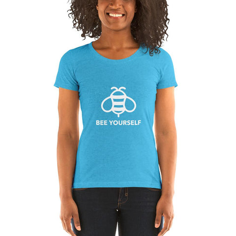 WOMENS SLIM FIT TEE THE SUCCESS MERCH Aqua Triblend S 