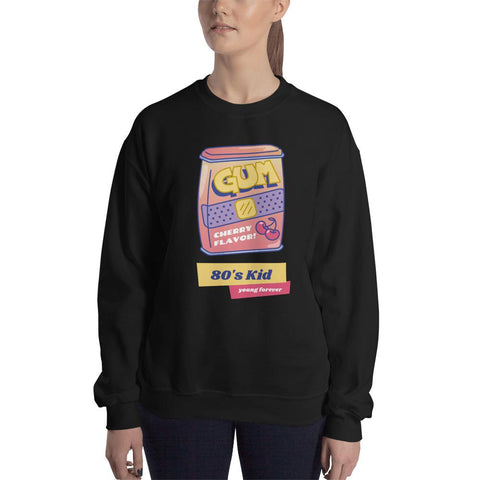 WOMENS SWEATSHIRT 80S KID FOREVER THE SUCCESS MERCH 