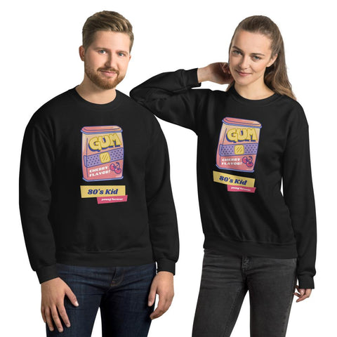 WOMENS SWEATSHIRT 80S KID FOREVER THE SUCCESS MERCH 