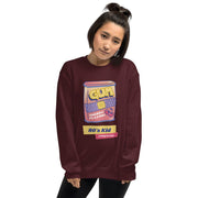 WOMENS SWEATSHIRT 80S KID FOREVER THE SUCCESS MERCH Maroon S 