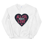 WOMENS SWEATSHIRT ALL YOU NEED IS LOVE THE SUCCESS MERCH 