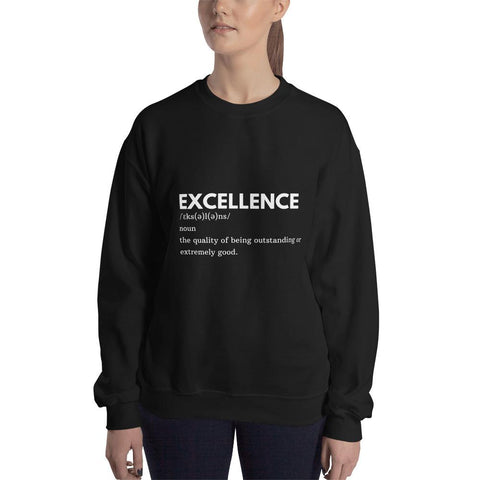 WOMENS SWEATSHIRT DICTIONARY EXCELLENCE MOTIVATIONAL QUOTES SWEATSHIRTS THE SUCCESS MERCH Black S 