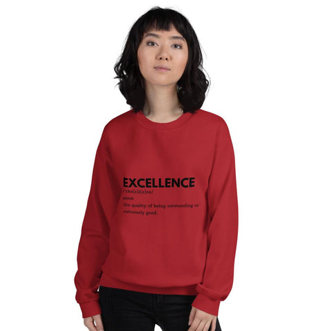WOMENS SWEATSHIRT DICTIONARY EXCELLENCE MOTIVATIONAL QUOTES SWEATSHIRTS THE SUCCESS MERCH Red S 