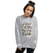 WOMENS SWEATSHIRT LOVE YOU TO THE MOON AND BACK THE SUCCESS MERCH Sport Grey S 