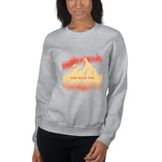WOMENS SWEATSHIRT ONE WITH THE MOUNTAINS MOTIVATIONAL QUOTES SWEATSHIRTS THE SUCCESS MERCH Sport Grey 