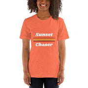 WOMENS T-SHIRT SUNSET CHASER THE SUCCESS MERCH Heather Orange S 