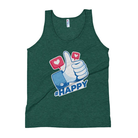 WOMENS TANK TOP HAPPY DESIGN THE SUCCESS MERCH Tri-Evergreen XS 