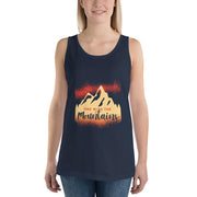 WOMENS TANK TOP ONE WITH THE MOUNTAINS THE SUCCESS MERCH Navy XS 