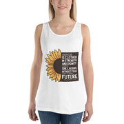 WOMENS TANK TOP SUNFLOWER MOTIVATIONAL QUOTES T-SHIRTS THE SUCCESS MERCH White XS 