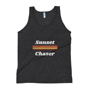 WOMENS TANK TOP SUNSET CHASER THE SUCCESS MERCH Tri-Black XS 