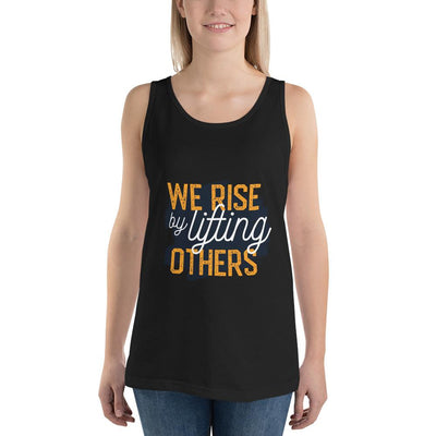 WOMENS TANK TOP WE RISE MOTIVATIONAL QUOTES T-SHIRTS THE SUCCESS MERCH Black XS 