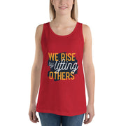 WOMENS TANK TOP WE RISE MOTIVATIONAL QUOTES T-SHIRTS THE SUCCESS MERCH Red XS 