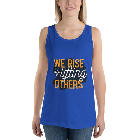WOMENS TANK TOP WE RISE MOTIVATIONAL QUOTES T-SHIRTS THE SUCCESS MERCH True Royal XS 