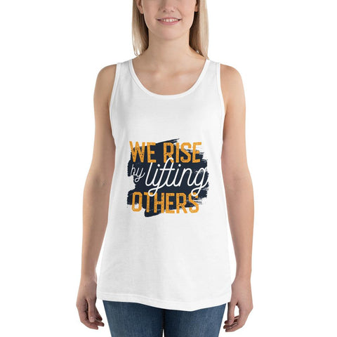 WOMENS TANK TOP WE RISE MOTIVATIONAL QUOTES T-SHIRTS THE SUCCESS MERCH White XS 