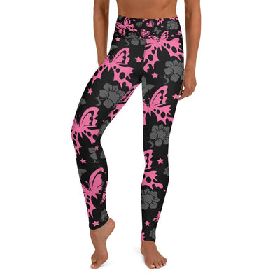 WOMENS YOGA PANTS BUTTERFLY FLORAL THE SUCCESS MERCH XS 