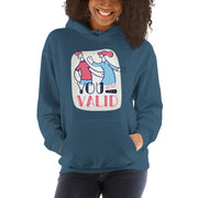 WOMENS YOU ARE VALID HOODIE MOTIVATIONAL QUOTES HOODIES THE SUCCESS MERCH Indigo Blue S 