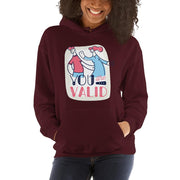 WOMENS YOU ARE VALID HOODIE MOTIVATIONAL QUOTES HOODIES THE SUCCESS MERCH Maroon S 