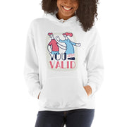 WOMENS YOU ARE VALID HOODIE MOTIVATIONAL QUOTES HOODIES THE SUCCESS MERCH White S 
