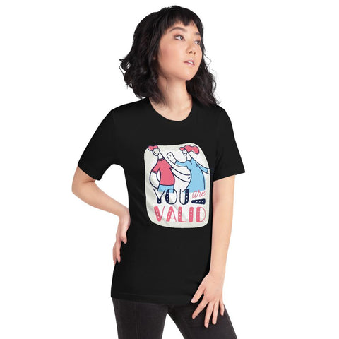 WOMENS YOU ARE VALID T-SHIRT MOTIVATIONAL QUOTES T-SHIRTS THE SUCCESS MERCH 